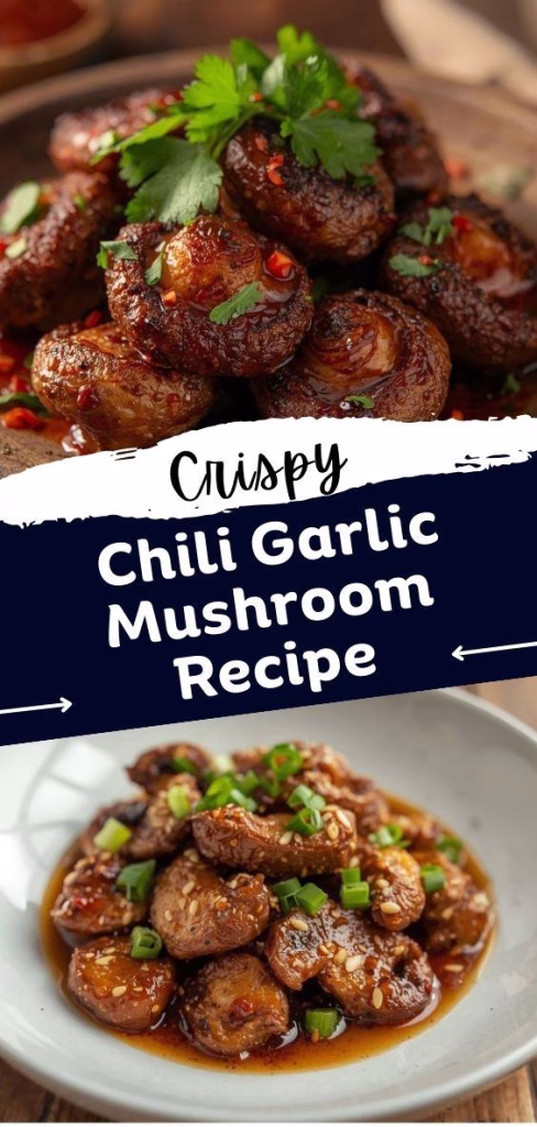 Crispy Chili Garlic Mushroom Recipe