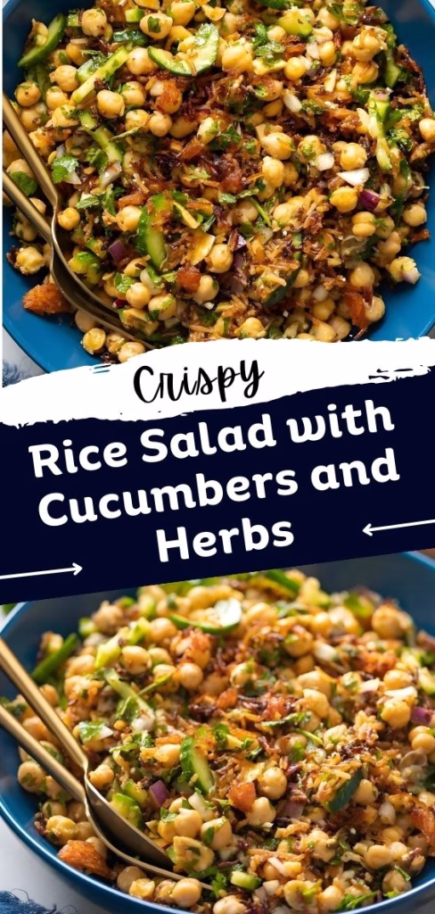 Crispy Rice Salad with Cucumbers and Herbs Recipe