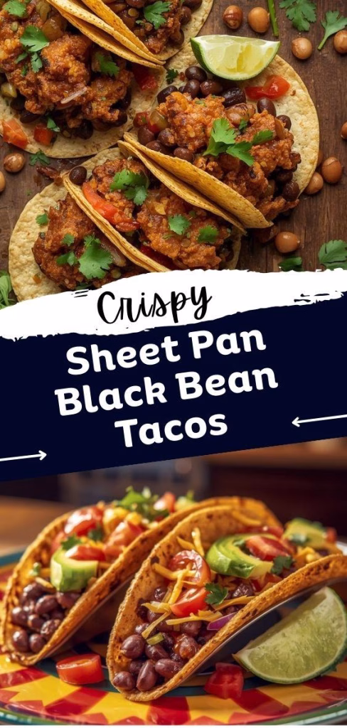 Crispy Sheet Pan Black Bean Tacos Recipe