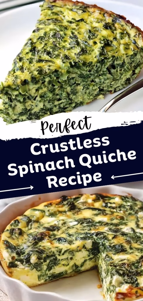 Crustless Spinach Quiche Recipe
