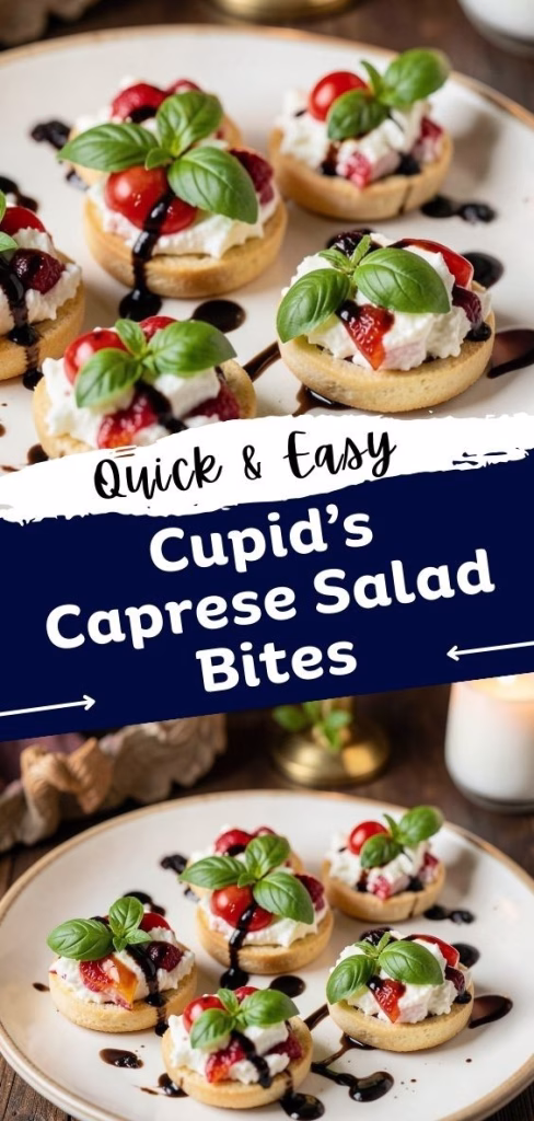 Cupid’s Caprese Salad Bites Recipe