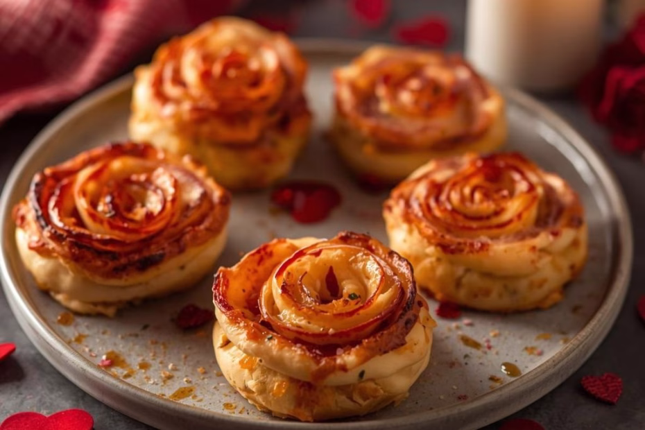 Easy Pizza Roses for Valentine’s Day Recipe