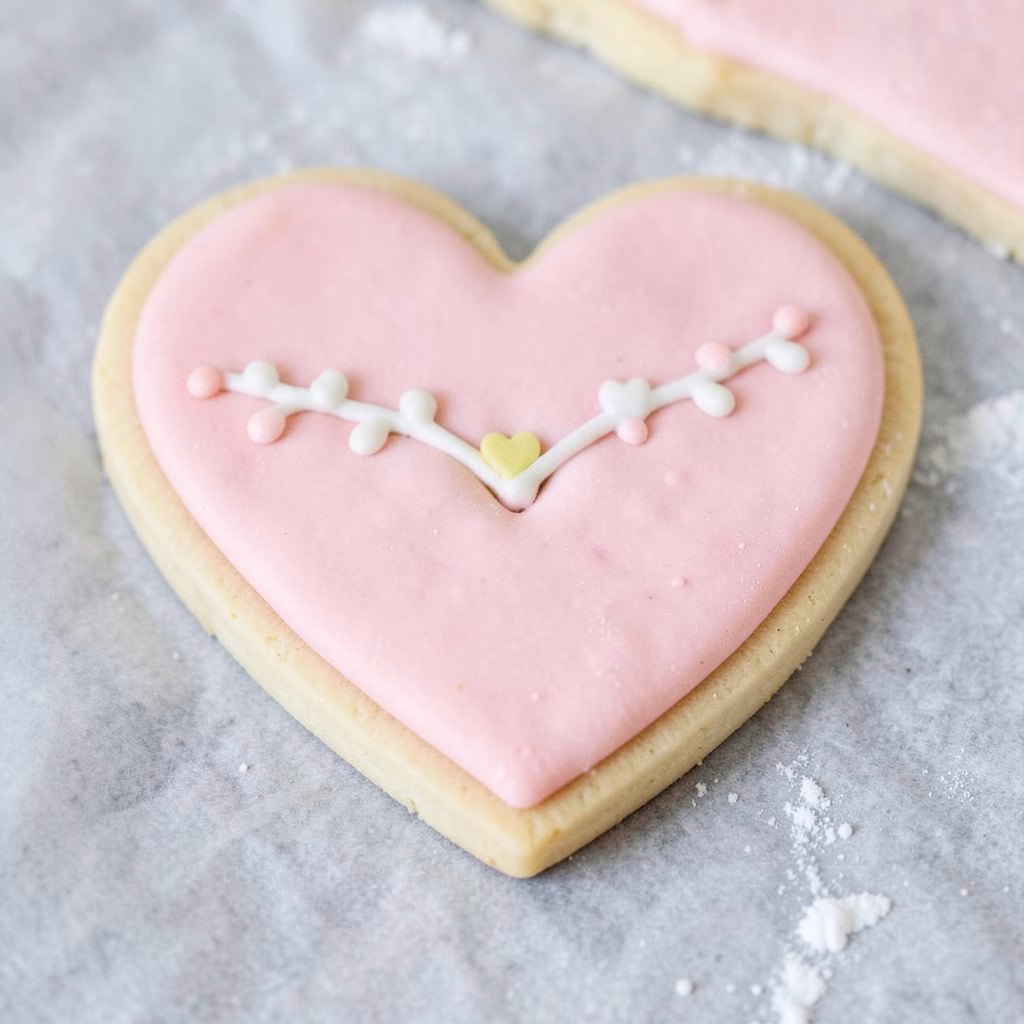 Heart-Shaped Sugar Cookies Recipe