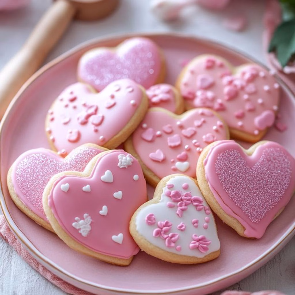 Heart-Shaped Sugar Cookies Recipe