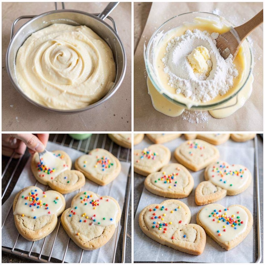 Heart-Shaped Sugar Cookies Recipe