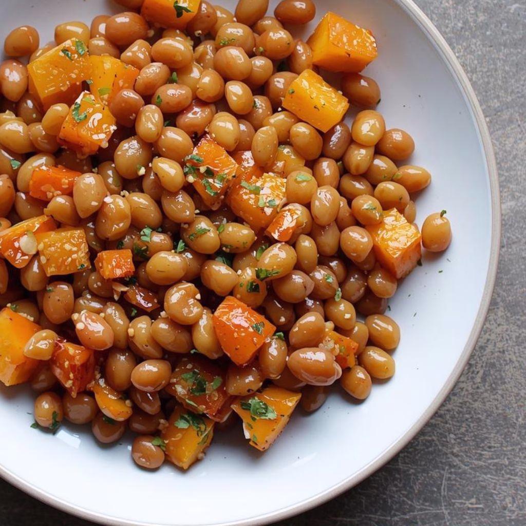 Honeynut Squash Brothy Beans Recipe