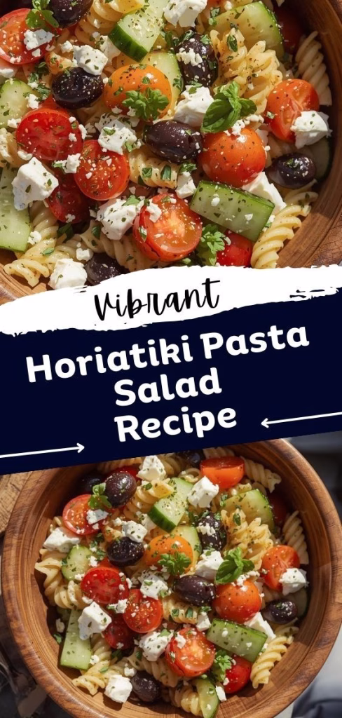 Horiatiki Pasta Salad Recipe