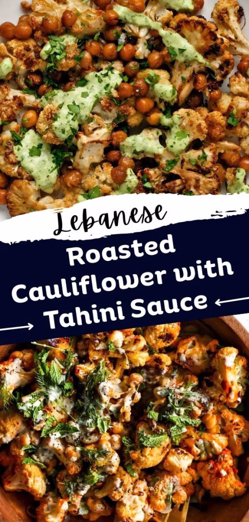 Lebanese Roasted Cauliflower with Tahini Sauce Recipe