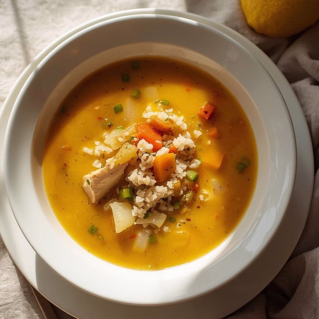 Lemon Chicken Couscous Soup Recipe