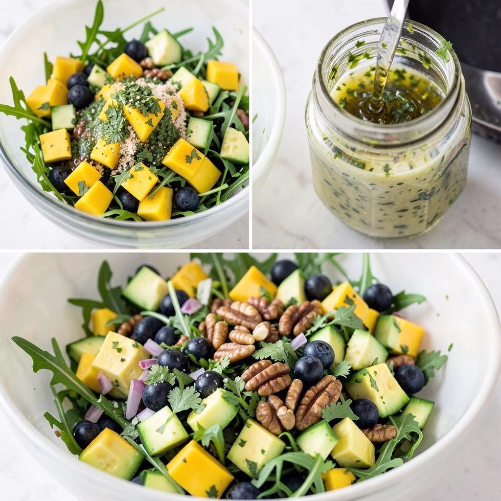 Mango Cucumber Salad With Blueberries And Avocado Recipe