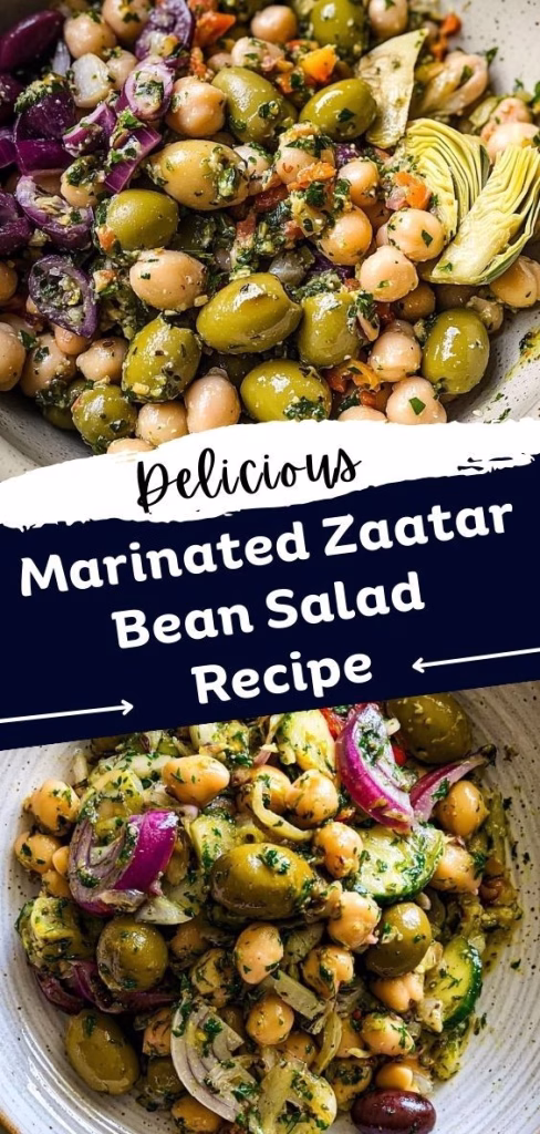 Marinated Zaatar Bean Salad Recipe