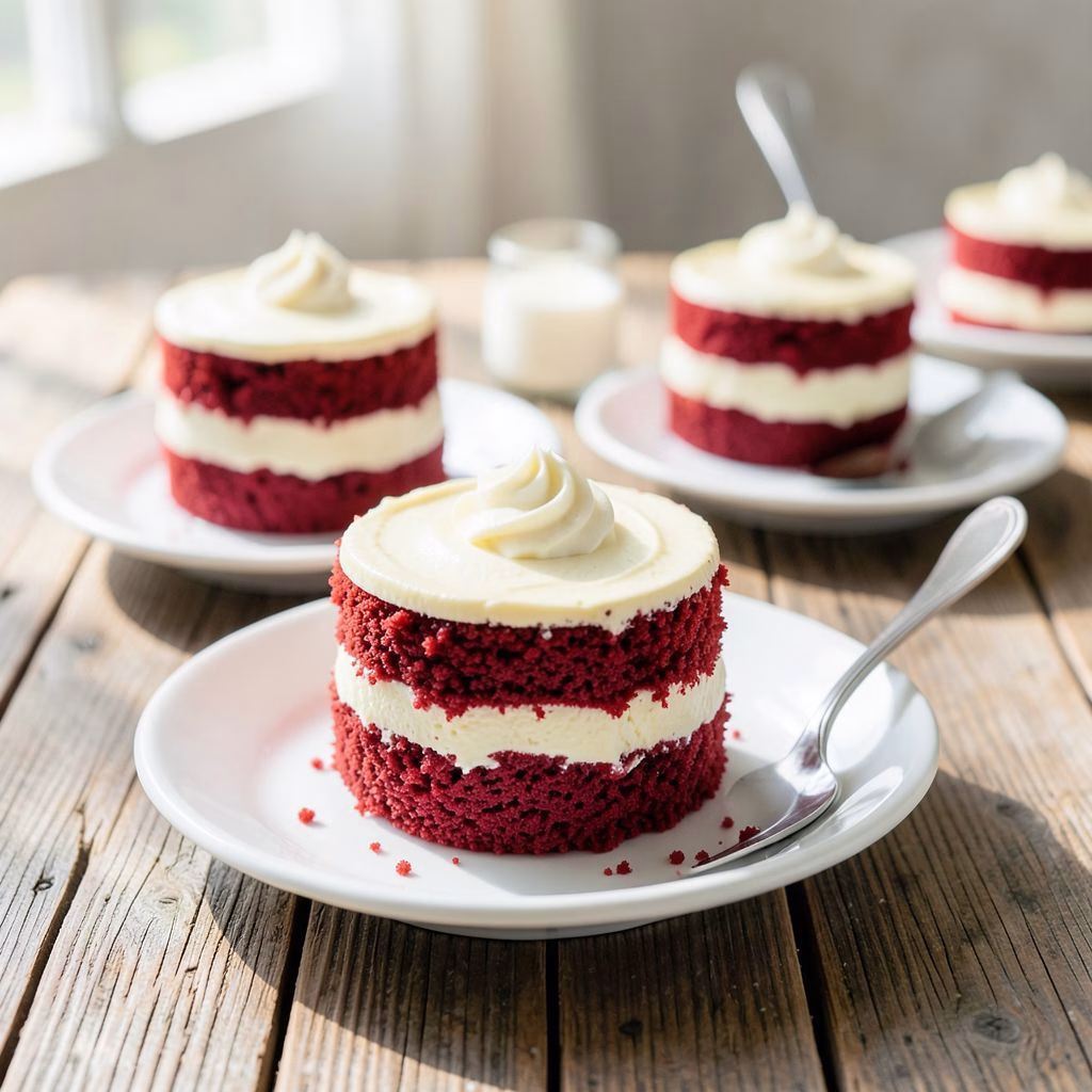 Mini Red Velvet Cheesecakes Recipe