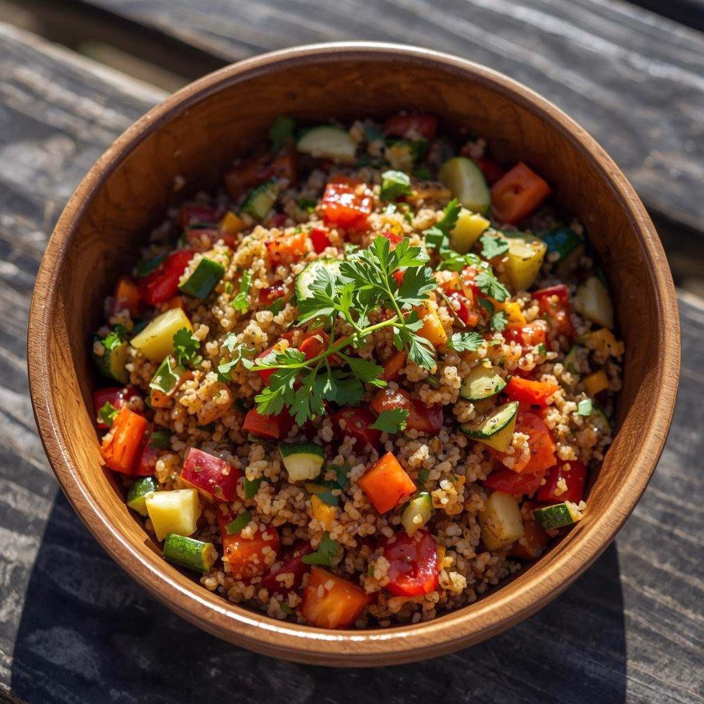 Quinoa Salad with Roasted Vegetables Recipe