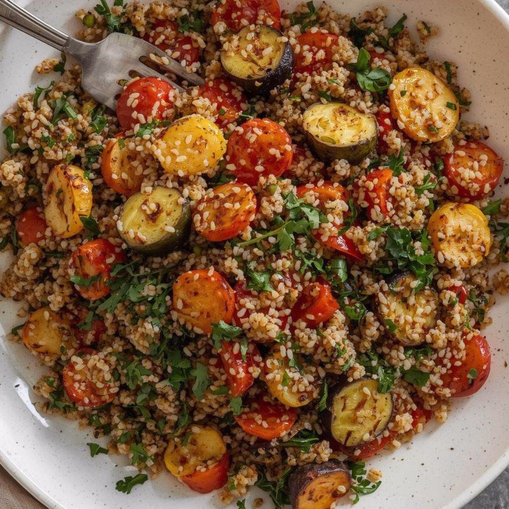 Quinoa Salad with Roasted Vegetables Recipe