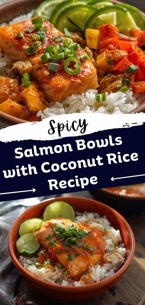 Spicy Salmon Bowls with Coconut Rice Recipe
