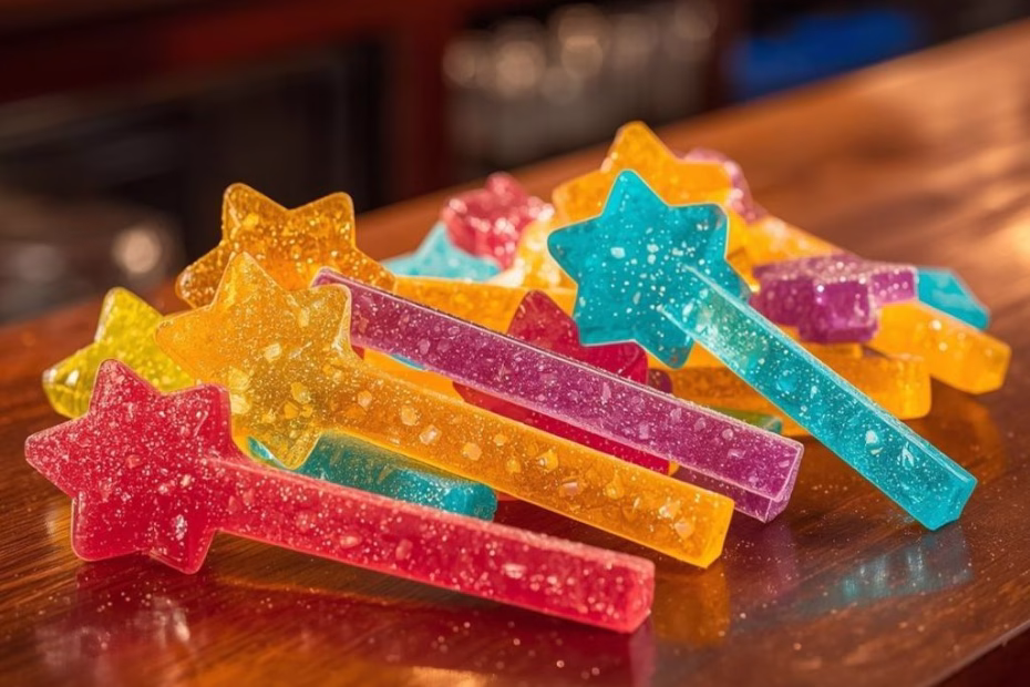 Tequila Stardust Gummy Wands Recipe