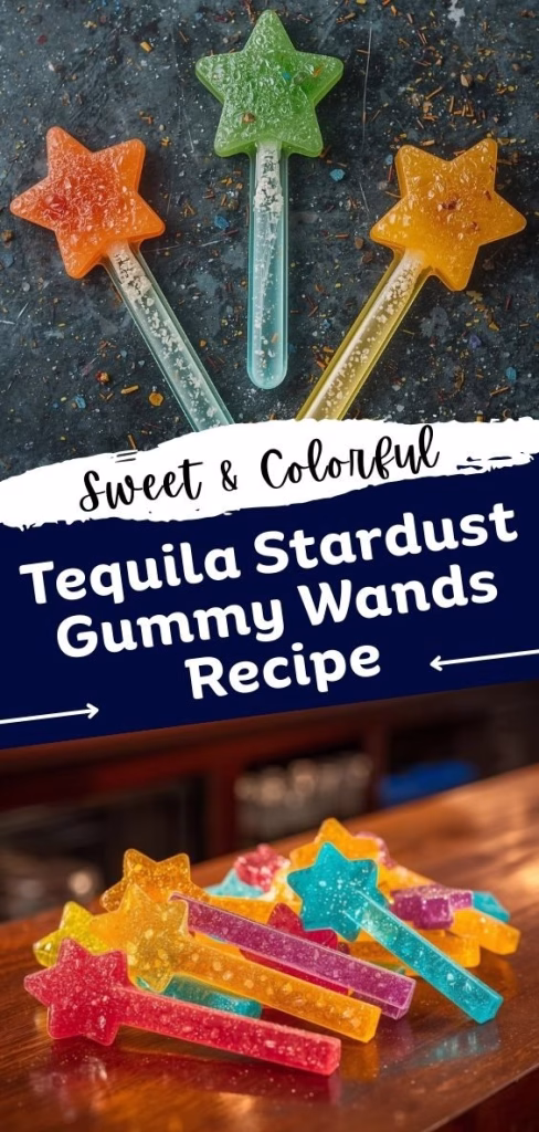 Tequila Stardust Gummy Wands Recipe