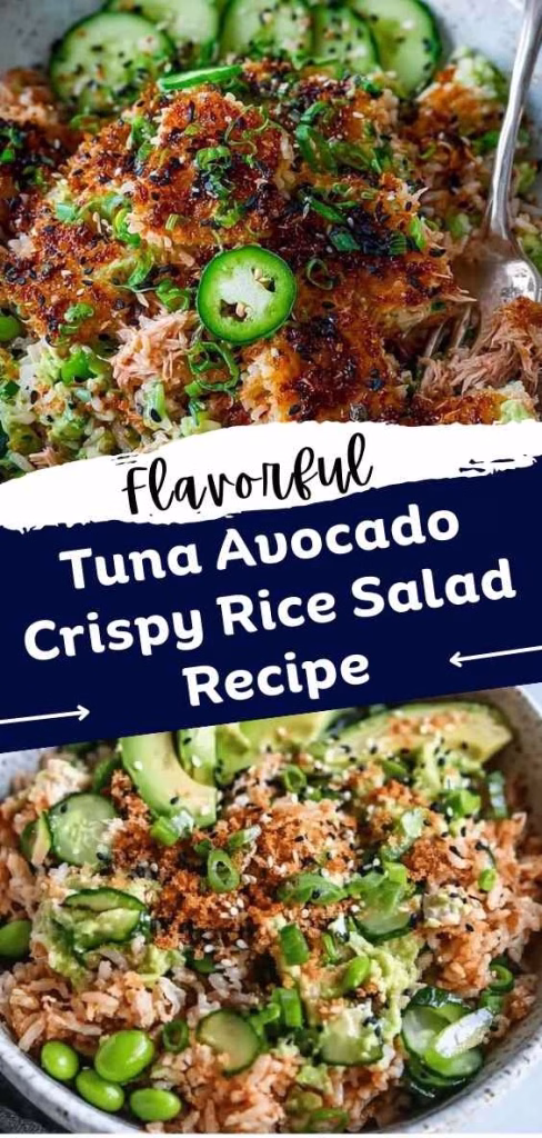 Tuna Avocado Crispy Rice Salad Recipe
