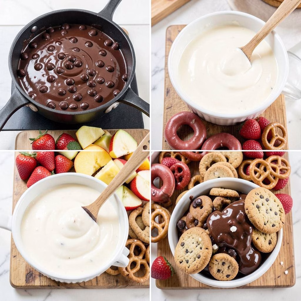 Valentine’s Day Chocolate Fondue Recipe