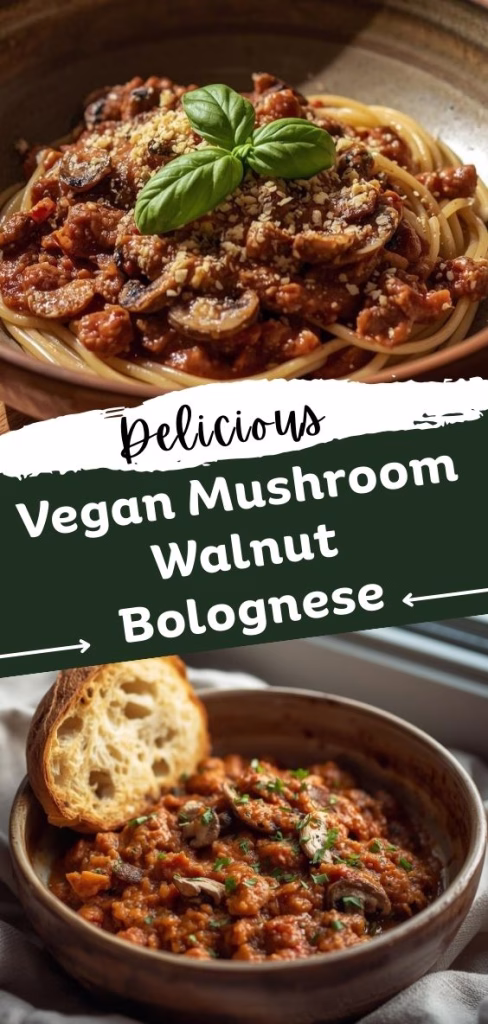 Vegan Mushroom Walnut Bolognese Recipe