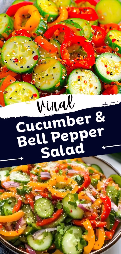 Viral Cucumber & Bell Pepper Salad Recipe