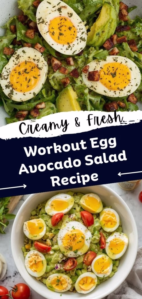 Workout Egg Avocado Salad Recipe