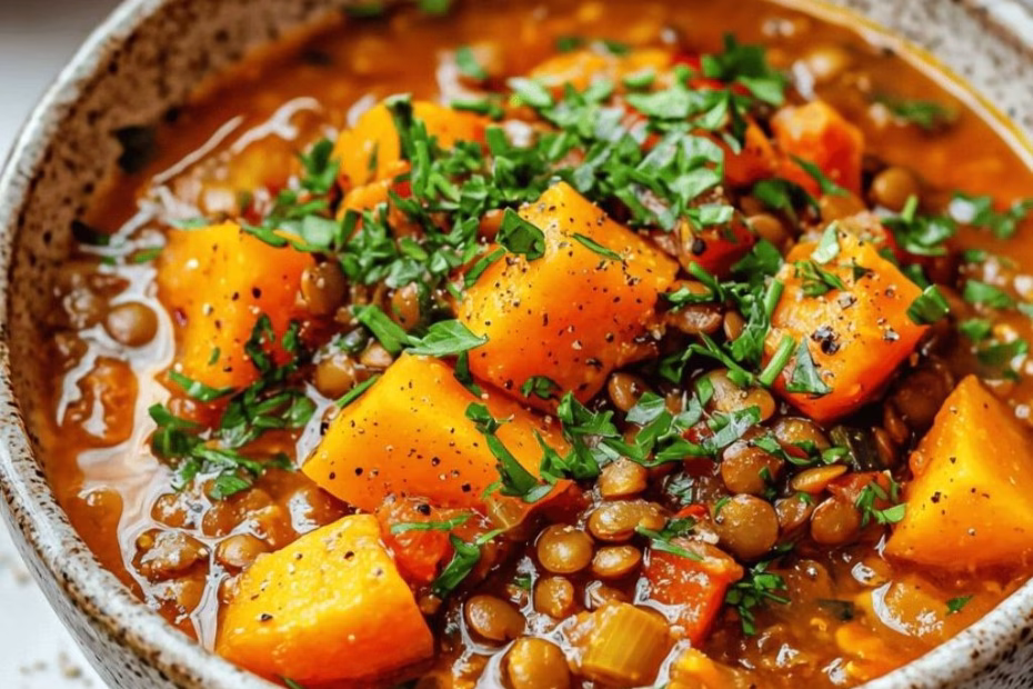 Butternut Lentil Stew Recipe