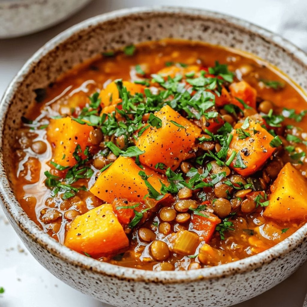 Butternut Lentil Stew Recipe