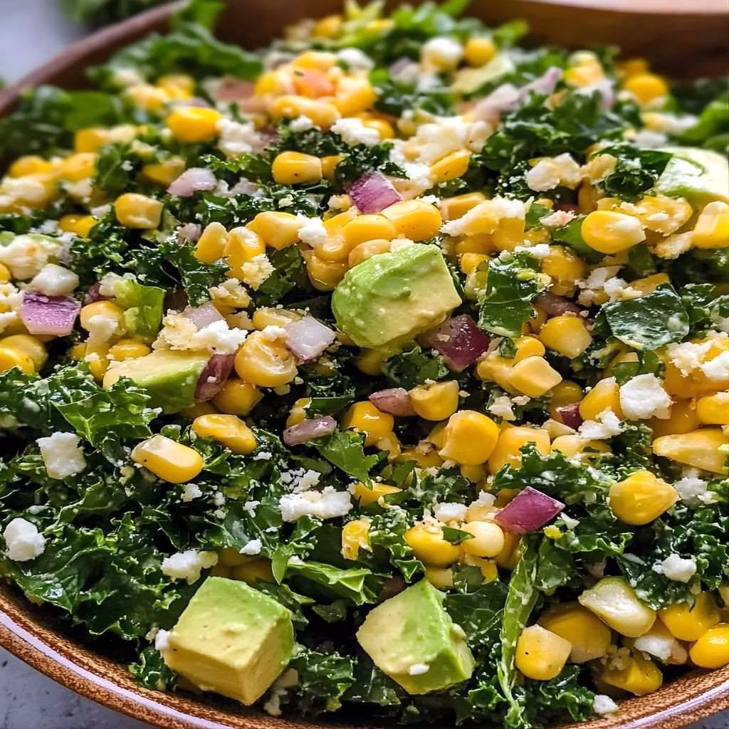 Mexican Street Corn Kale Salad Recipe