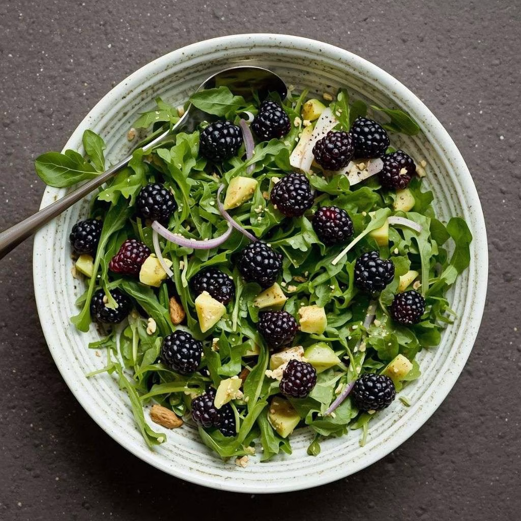 Blackberry, Avocado and Arugula Salad Recipe