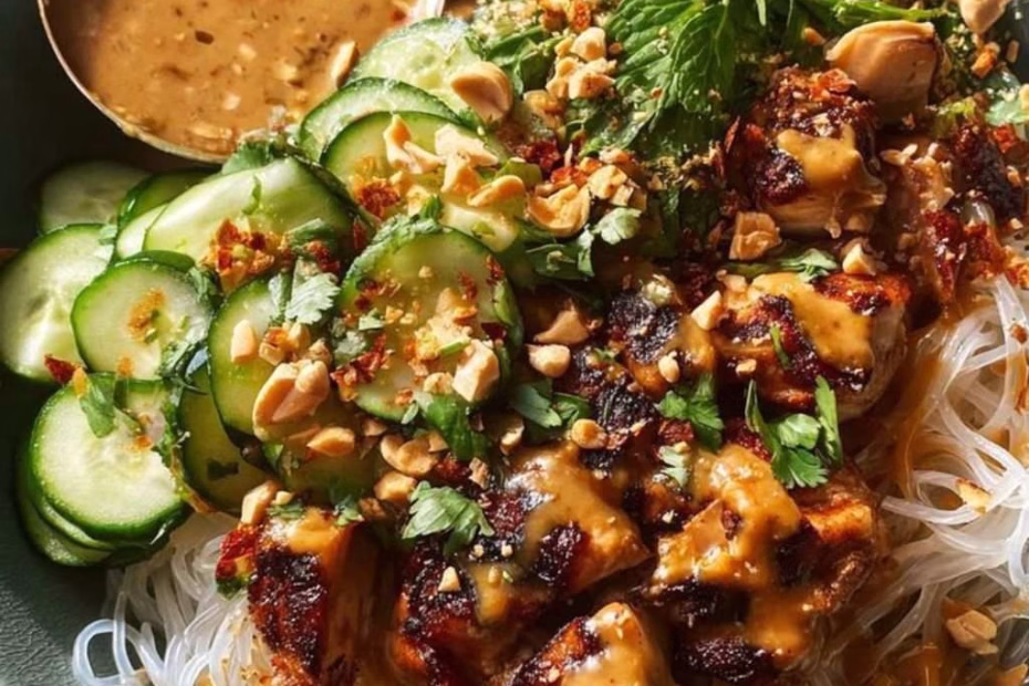 Thai Peanut Chicken Bowls Recipe