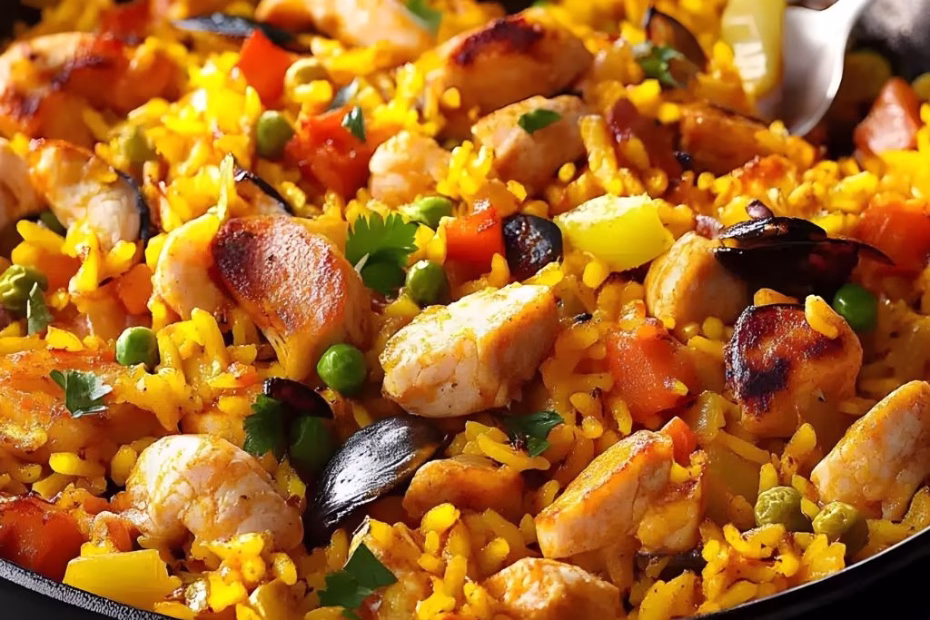Chicken Chorizo Paella Recipe