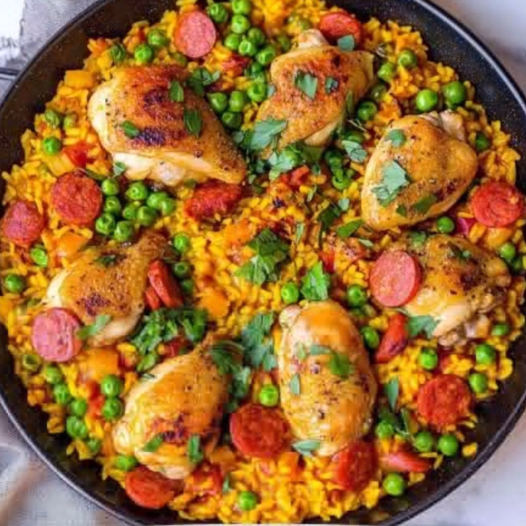 Chicken Chorizo Paella Recipe