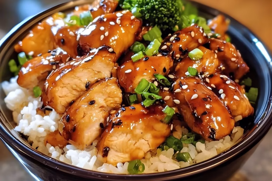 Teriyaki Chicken Rice Bowl Recipe