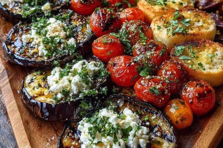 Roasted Eggplant & Feta Tapas Platter