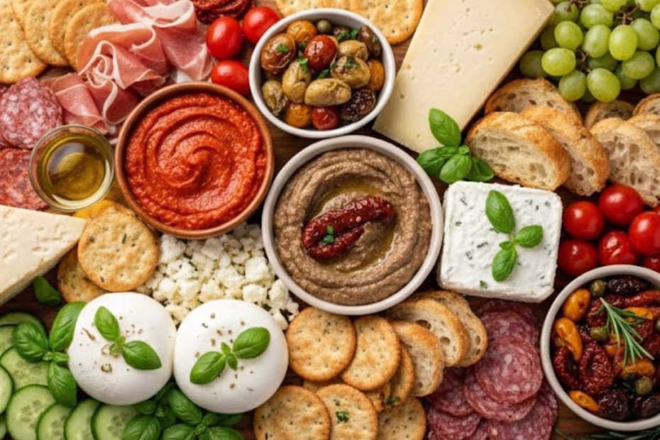 Mediterranean Burrata & Roasted Carrot Board