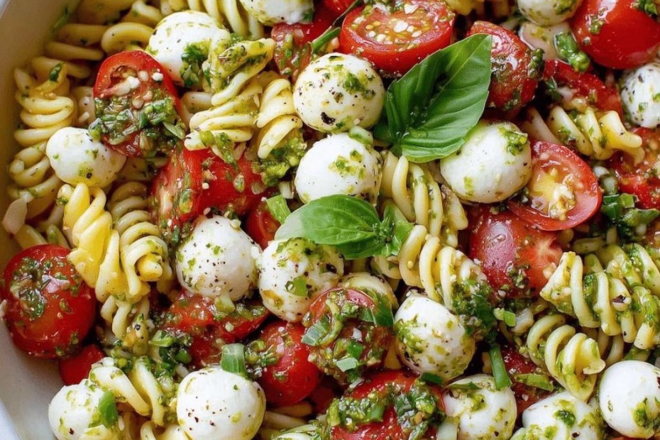 Prosciutto Caprese Pasta Salad Recipe