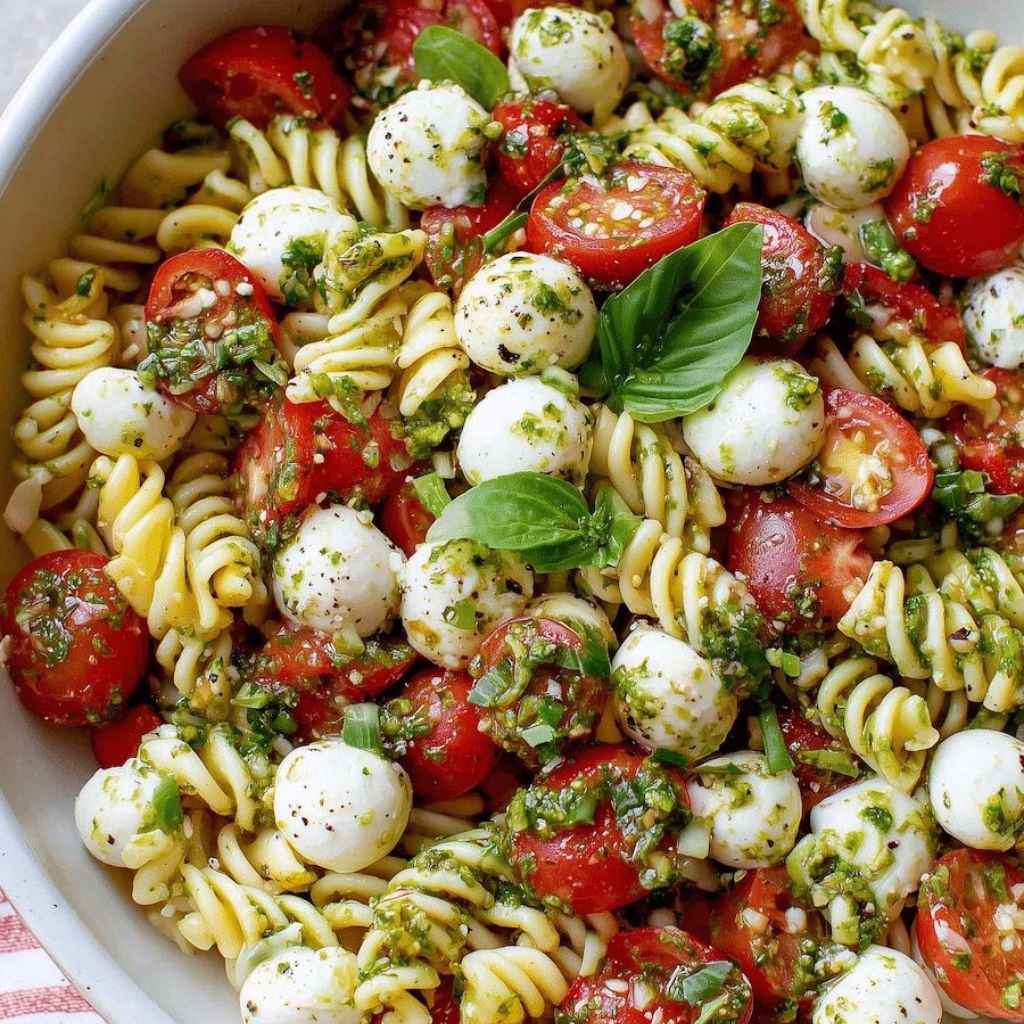 Prosciutto Caprese Pasta Salad Recipe