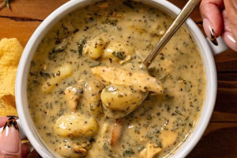 Creamy Winter Lemon Chicken Gnocchi Soup Recipe