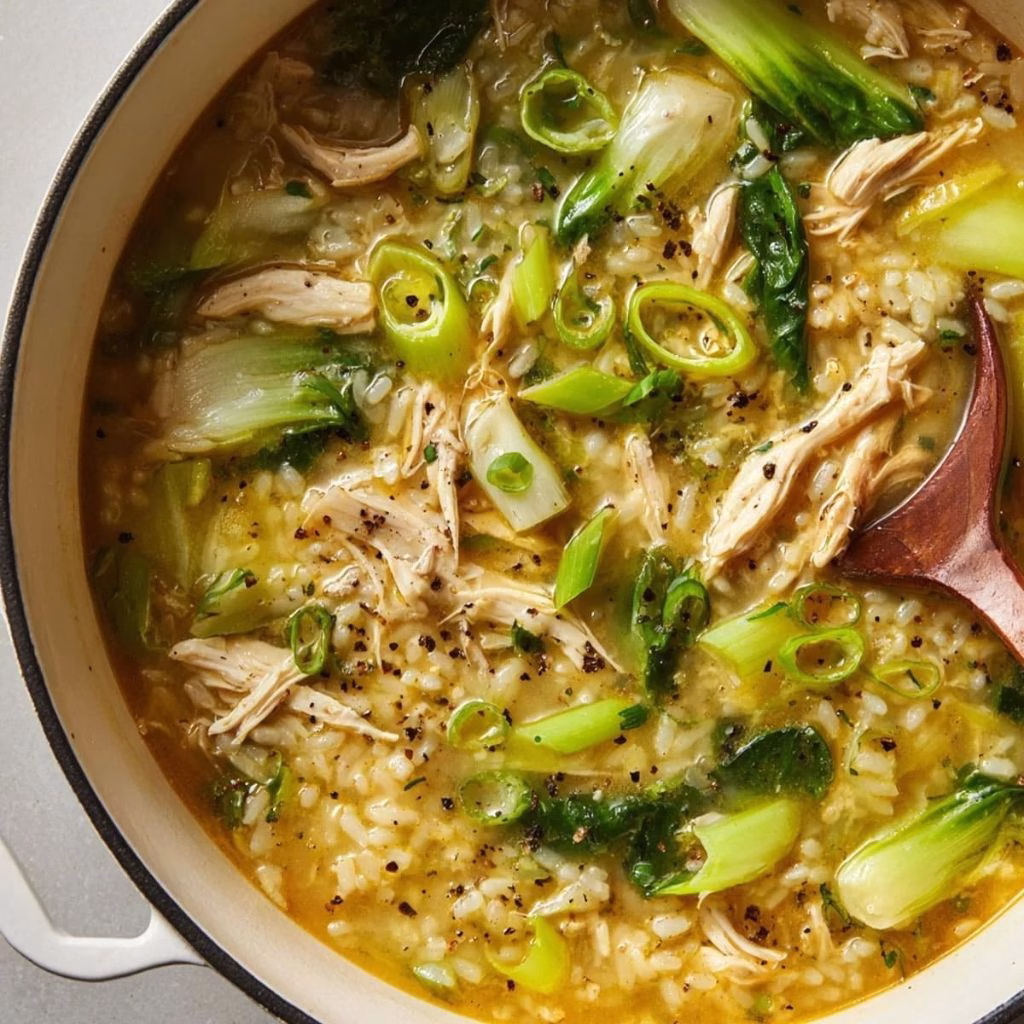 Ginger Chicken and Rice Soup Recipe