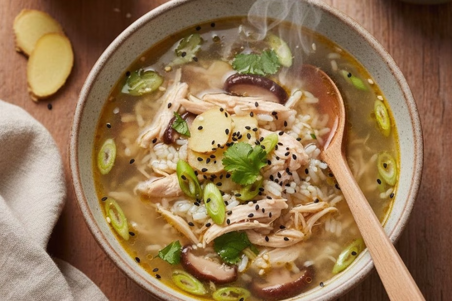 Ginger Lime Chicken and Rice Soup Recipe