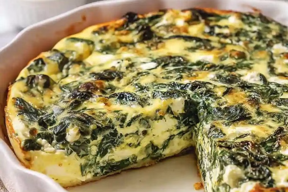 Crustless Spinach Quiche Recipe