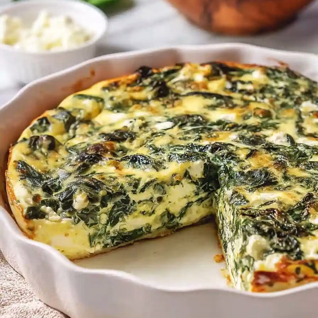 Crustless Spinach Quiche Recipe
