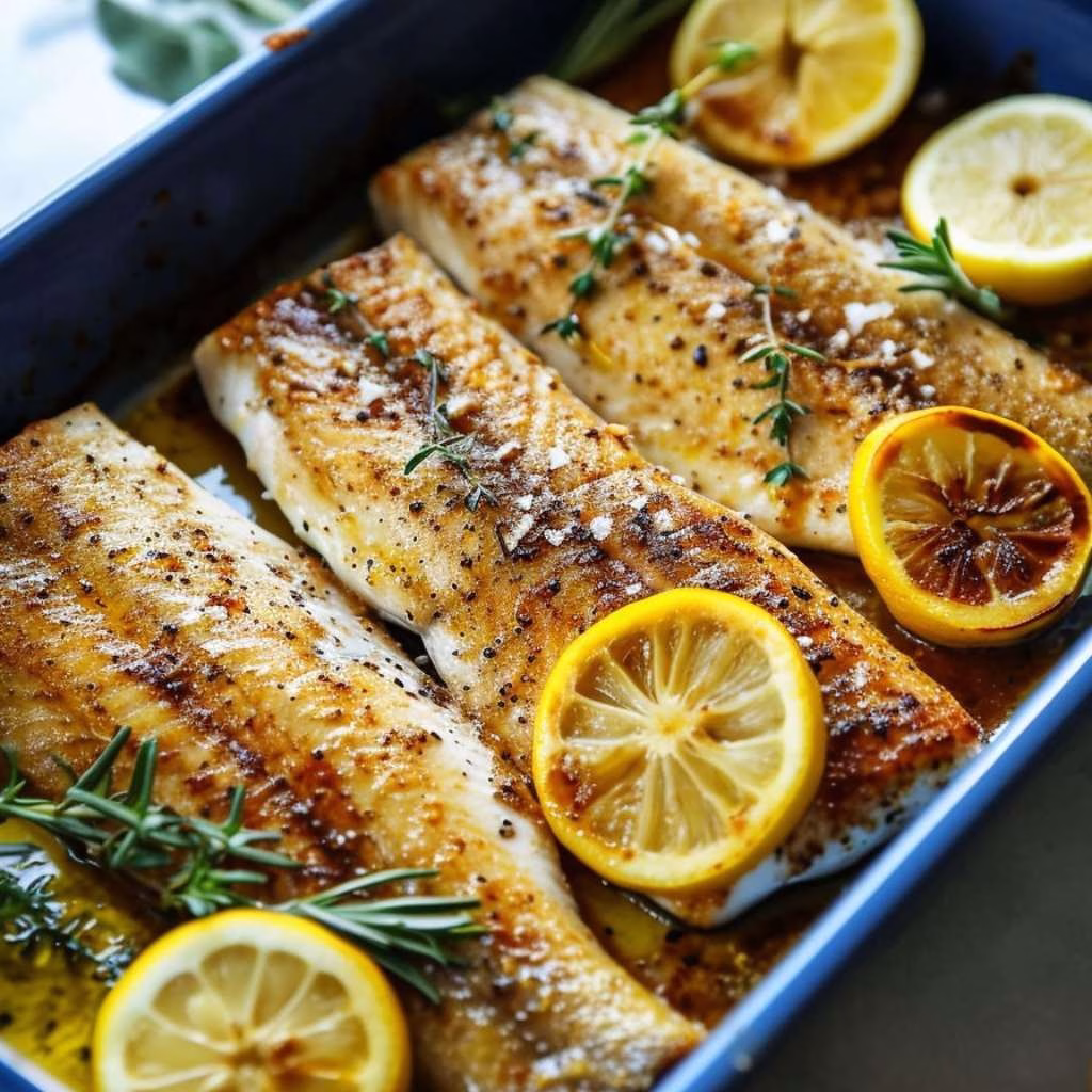 Mediterranean Herb and Lemon Baked Branzino Recipe
