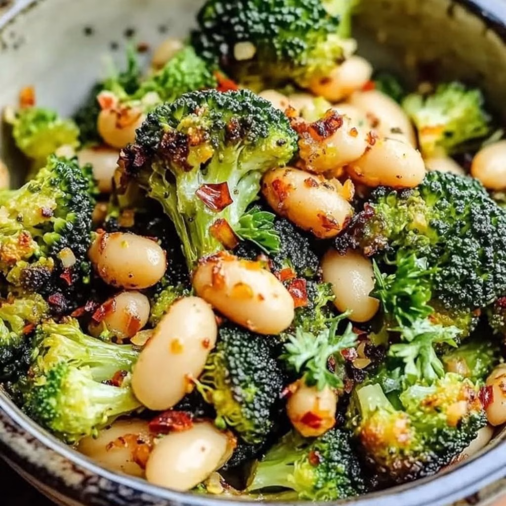 Roasted Broccoli and White Beans Recipe