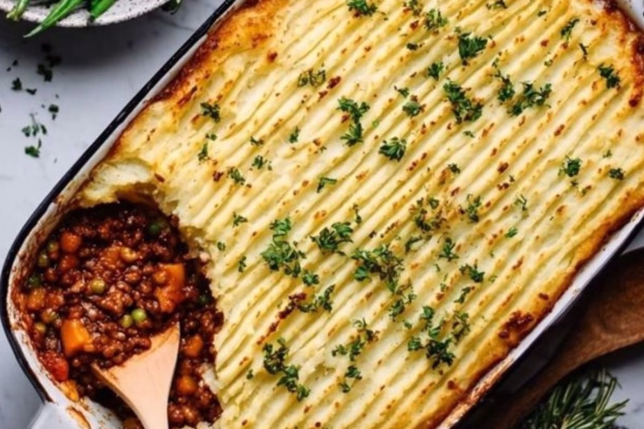 Shiitake Cottage Pie with Cauliflower Mash Recipe