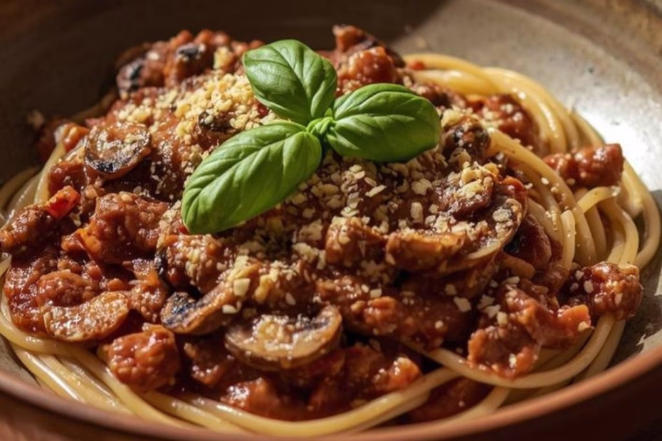 Vegan Mushroom Walnut Bolognese Recipe