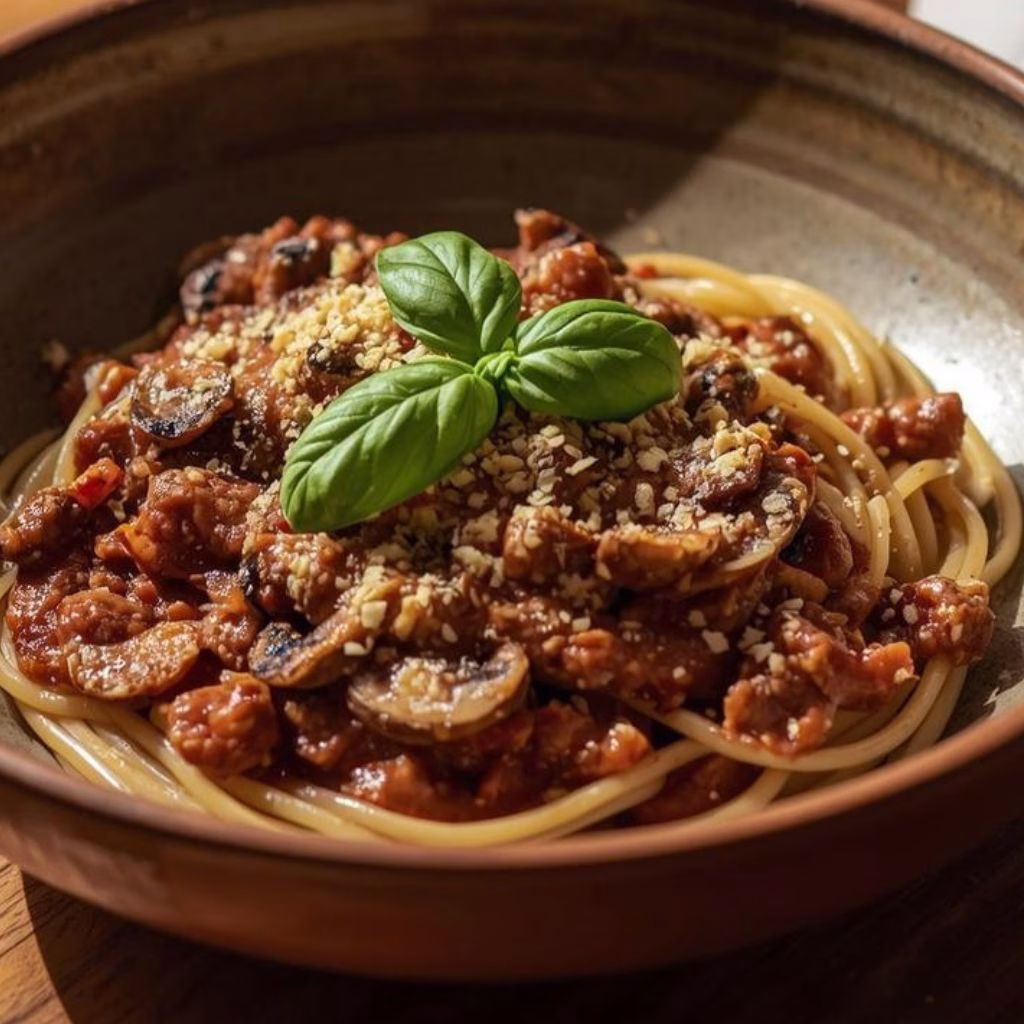 Vegan Mushroom Walnut Bolognese Recipe