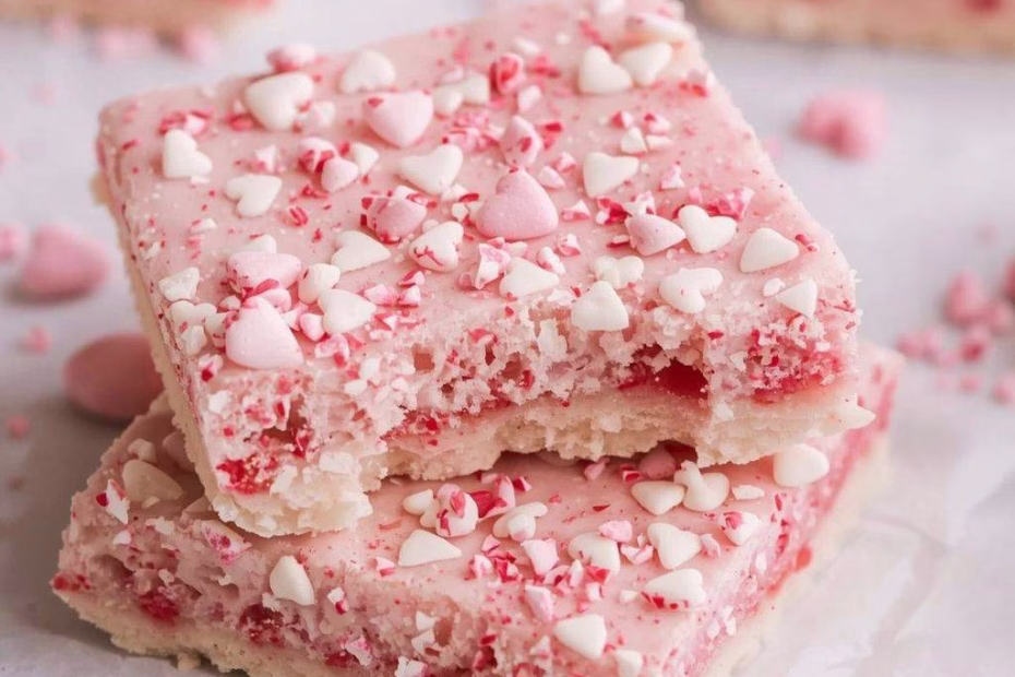 Valentine Sugar Cookie Bar Recipe