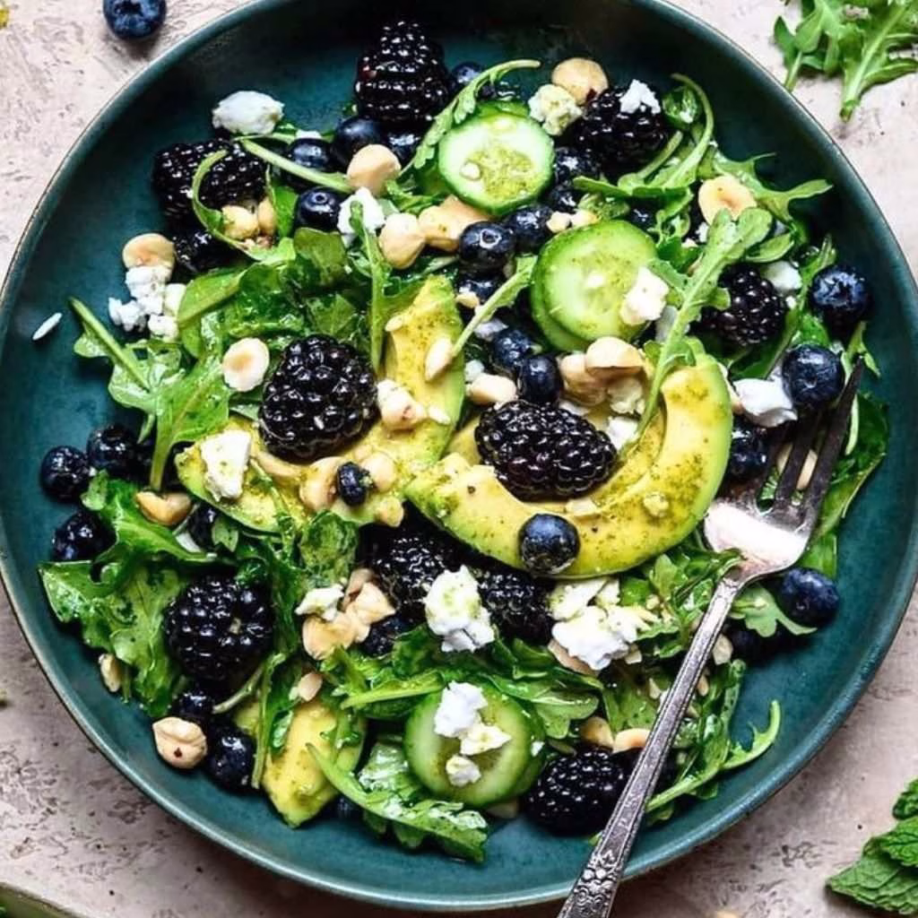 Blackberry, Avocado and Arugula Salad Recipe
